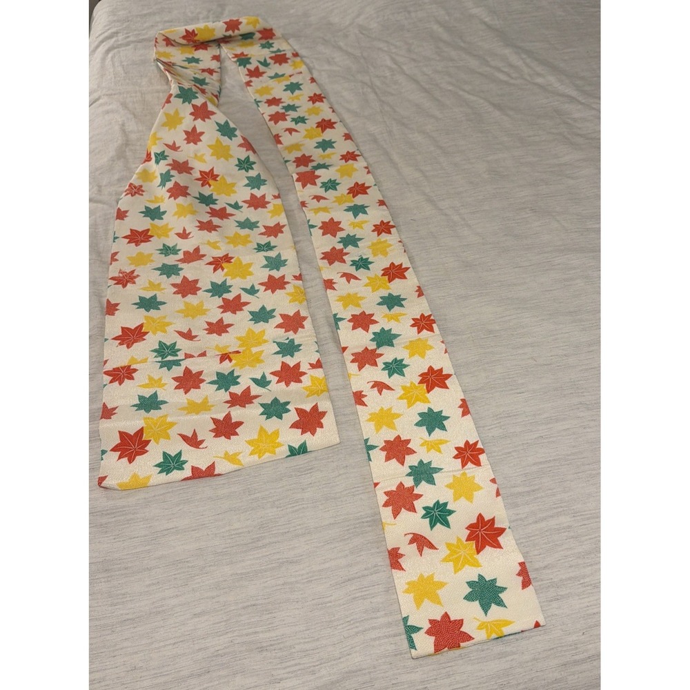 Vintage Japanese Fukuro Obi sash, silk brocade, for furisode kimono